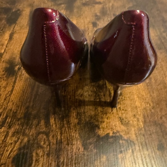 BCBGeneration Peep Toe Pumps, Red, 7.5 - Picture 4 of 4